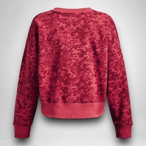 Under Armour UA Women's Rival Fleece Camo Crew - CALYPSO - VARIOUS SIZES - Picture 9 of 12